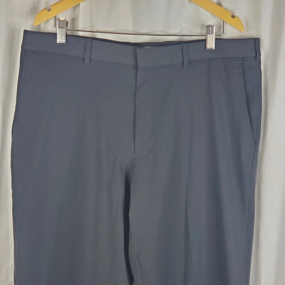 ♧ Walter Hagen Black Flat Front Dress Pants Size 38x32